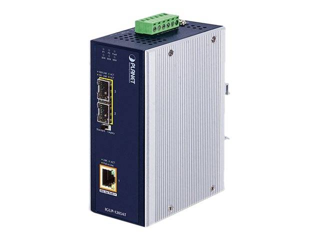 PLANET Industriële Media Converter IGUP-1205AT PoE++-0