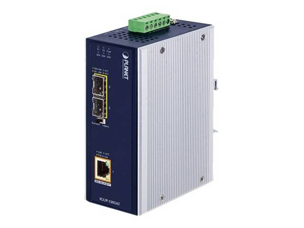 PLANET Industriële Media Converter IGUP-1205AT PoE++