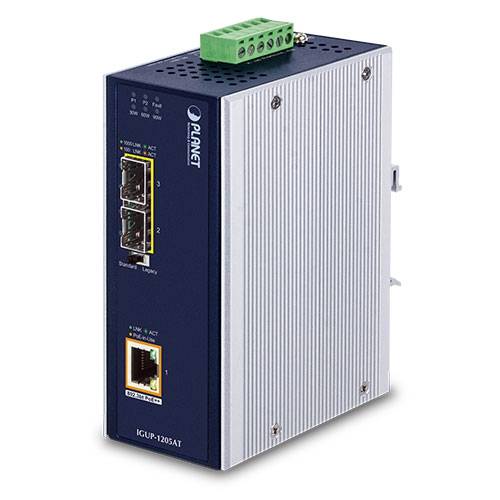 PLANET Industriële Media Converter IGUP-1205AT PoE++-6