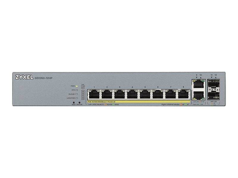Zyxel GS1350-12HP-EU0101F netwerkswitch Beheerd L2 Gigabit Ethernet (10/100/1000) Power over Ether-0