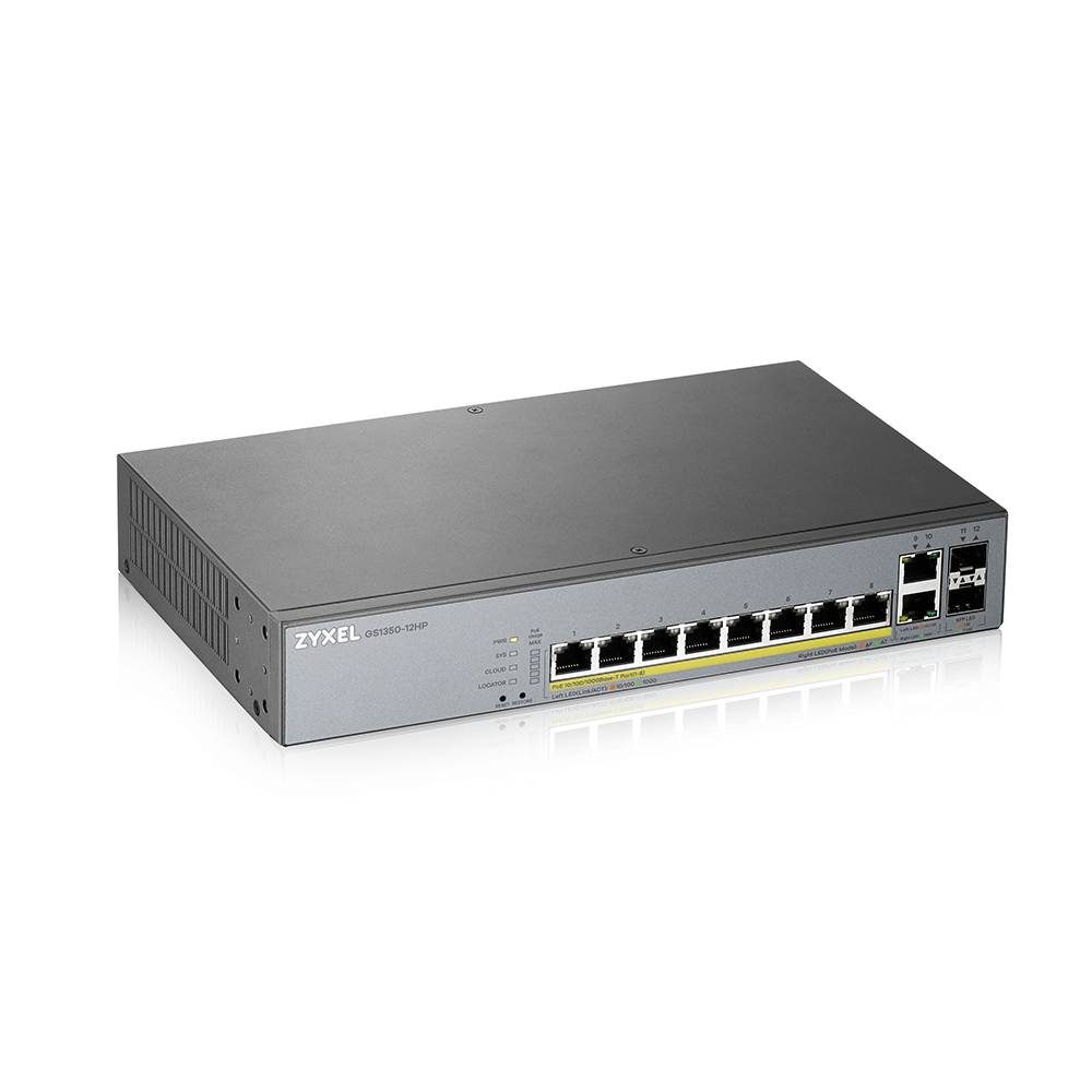 Zyxel GS1350-12HP-EU0101F netwerkswitch Beheerd L2 Gigabit Ethernet (10/100/1000) Power over Ether-7