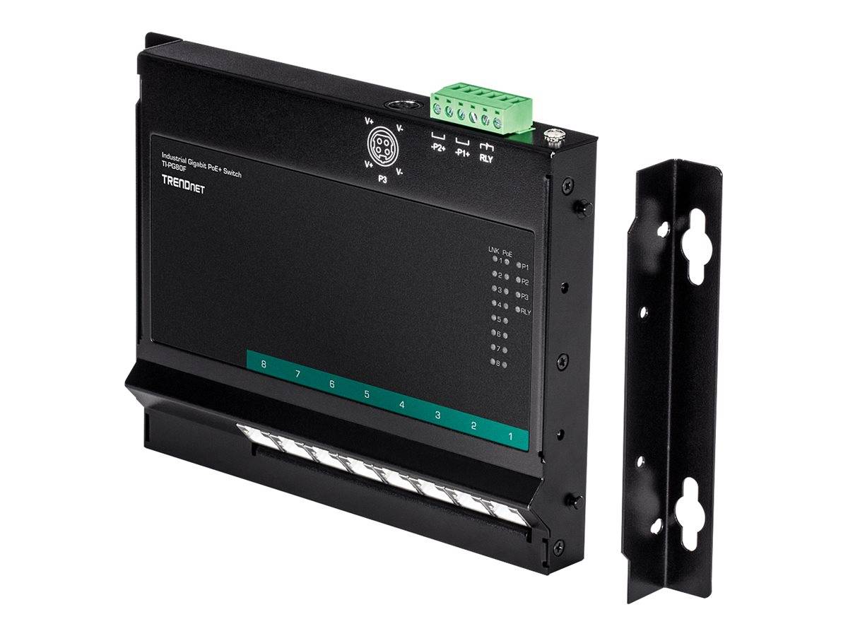 TrendNet TI-PG80F TRENDnet TI-PG80F - Industrial - Switch - unmanaged - 8 x 10/100/1000 (PoE+) Industrial Ethernet Switc-5