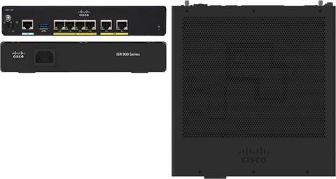 Cisco 900 C921-4P Router - 6 Poorten - Management Port - Gigabit Ethernet - Desktop, Monteerbaar in rek, Onder een Blad-7