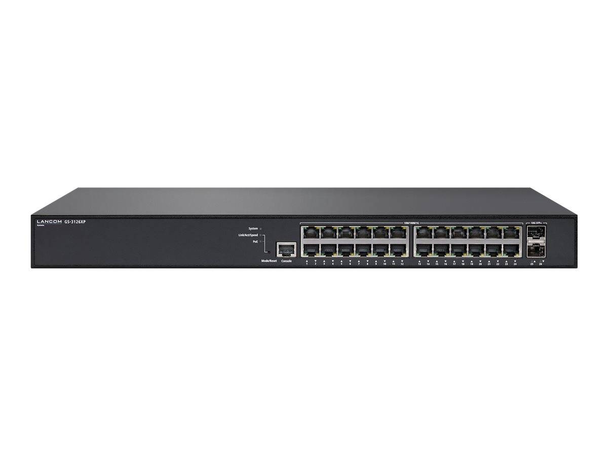 LANCOM GS-3126XP L3-Lite PoE-switch 24x 1G RJ45+2x 10G SFP+-0