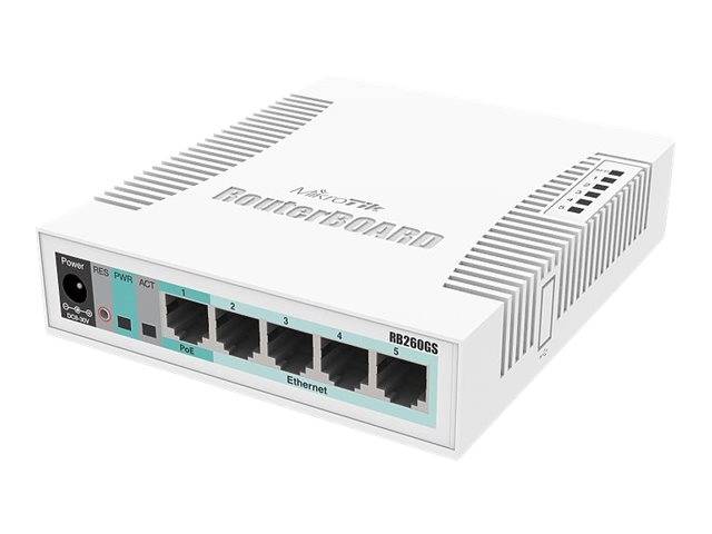 Mikrotik RB260GS Gigabit Ethernet (10/100/1000) Power over Ethernet (PoE) Wit-0