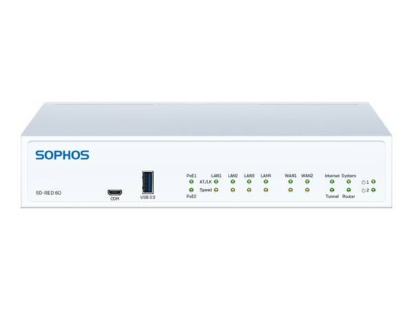 Sophos SD-RED 60 netwerkbeheerapparaat 850 Mbit/s Power over Ethernet (PoE)