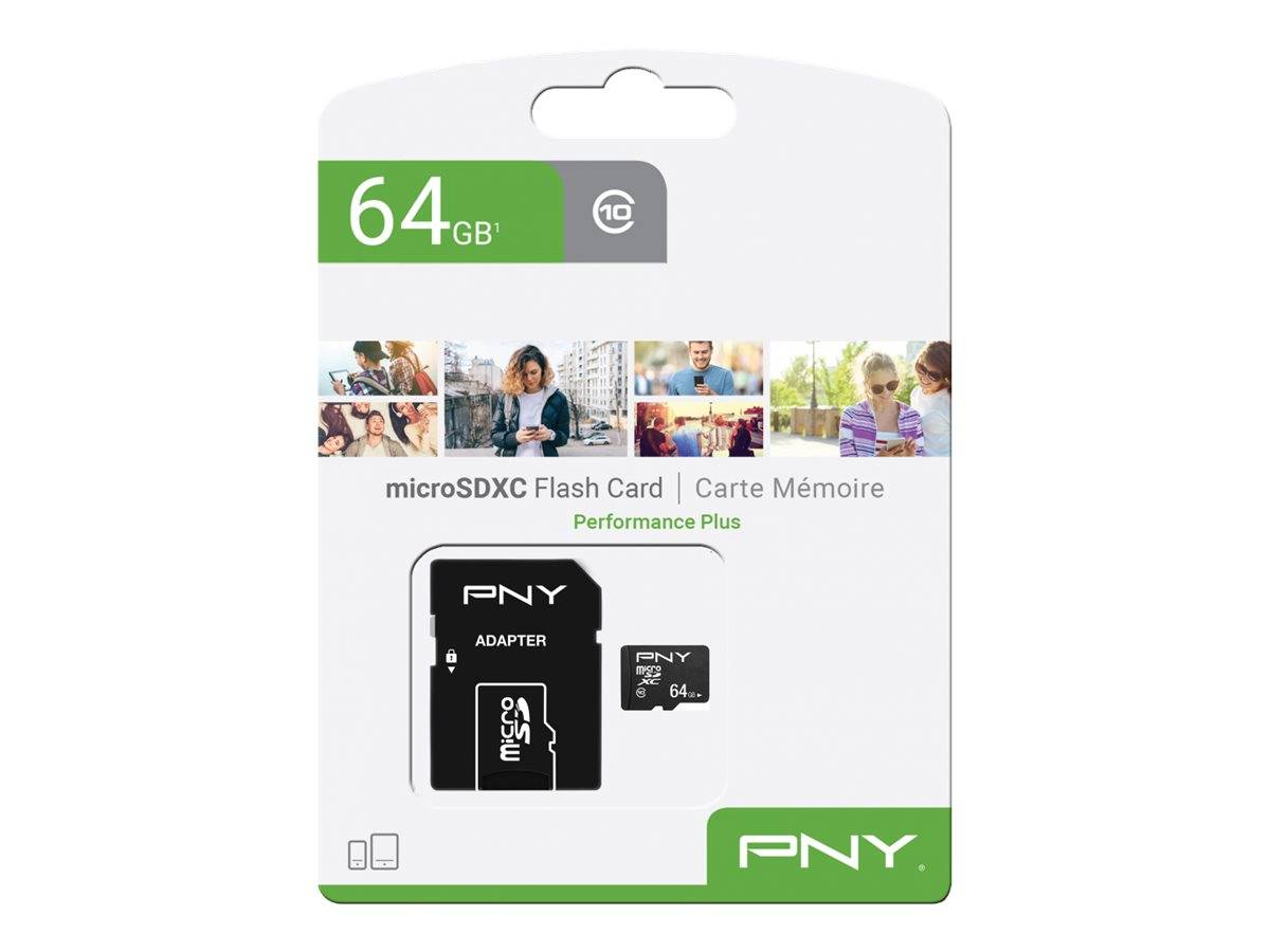PNY Performance Plus 64 GB MicroSDXC Klasse 10-0