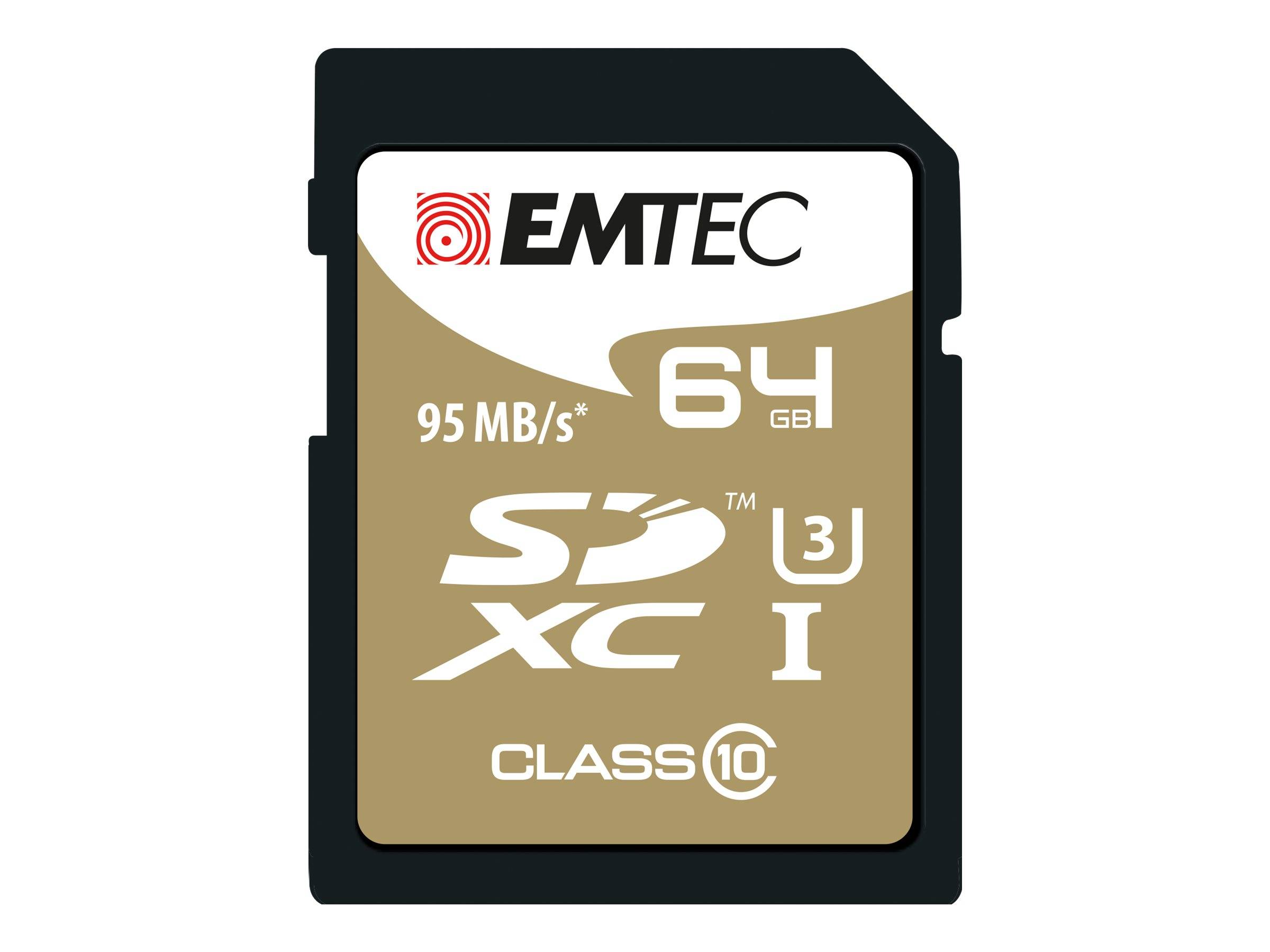 EMTEC SD-kaart 64GB SDXC (CLASS10) Speedin + kaartblister-0