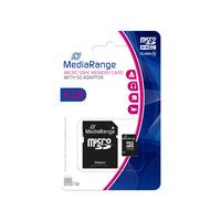 MediaRange High Capacity SD (MicroSDHC) microSD-kaart 4 GB Class 10 Incl. SD-adapter-2