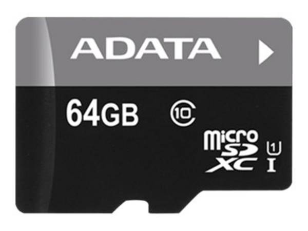 ADT ADATA 64GB, microSDHC, Class 10 UHS-I Klasse 10