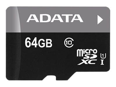 ADT ADATA 64GB, microSDHC, Class 10 UHS-I Klasse 10-0