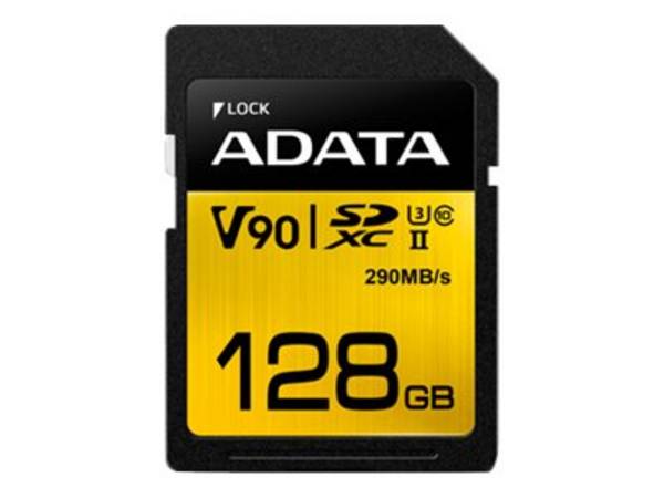 ADATA 128 GB, UHS-II U3, Klasse 10, 290 MB/s