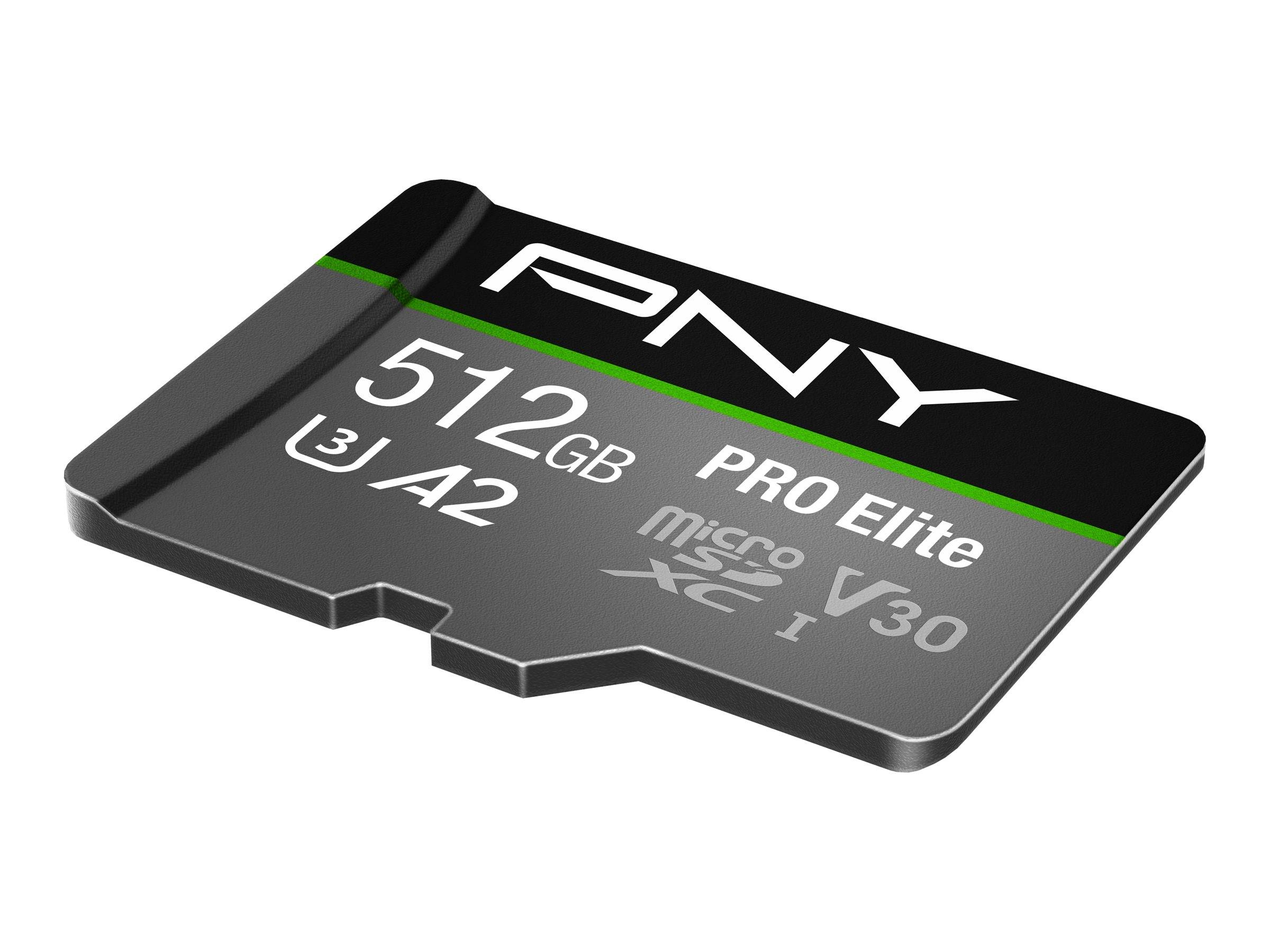 SD MicroSD XC-kaart 512 GB PNY Pro Elite-retail-3