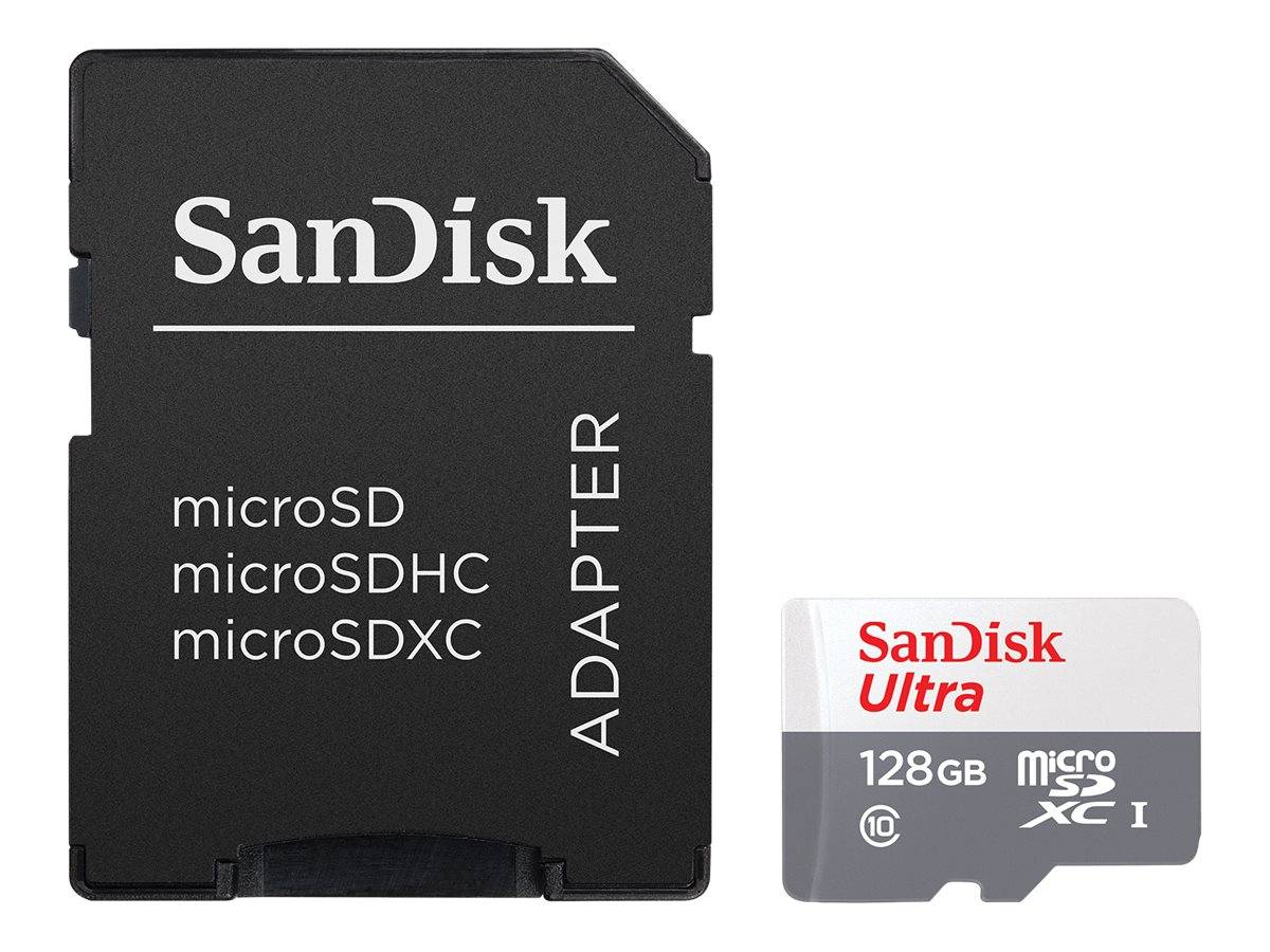 SanDisk SanDisk Ultra - Flash-Speicherkarte (microSDXC-an-SD-Adapter inbegriffen) SDXC-kaart 128 GB-2