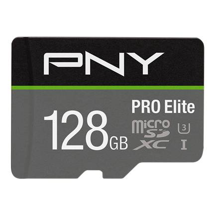 SD MicroSD XC-kaart 128GB PNY Pro Elite R100MB/s W90MB/s reta-3