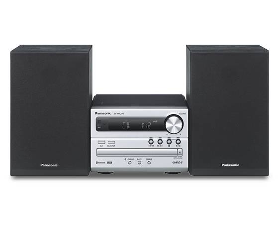 Panasonic;SC-PM250EG-S;Stereoset;Bluetooth, CD, USB, 2 x 10 W;Zilver-5