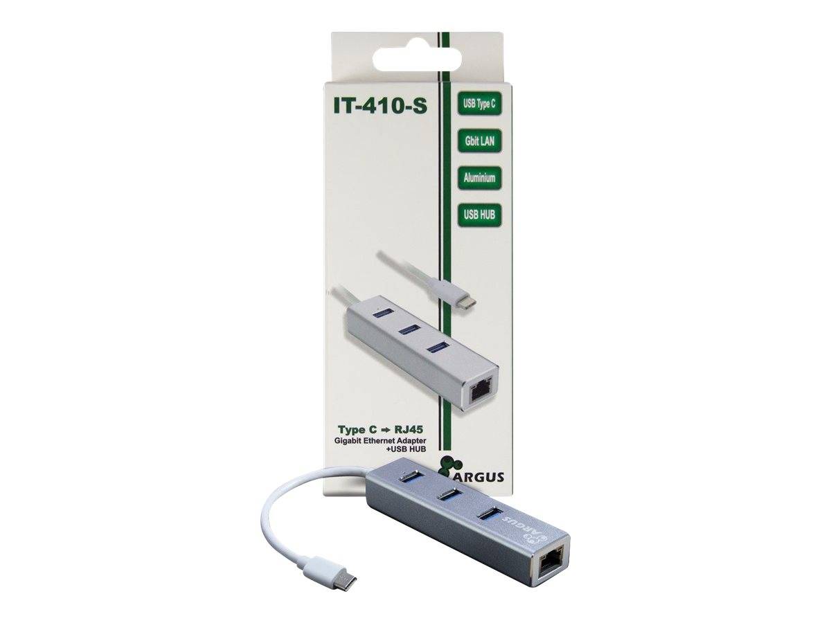 Inter-Tech LAN-adapter Argus IT-410-S USB-C Gigabit Ethernet-0