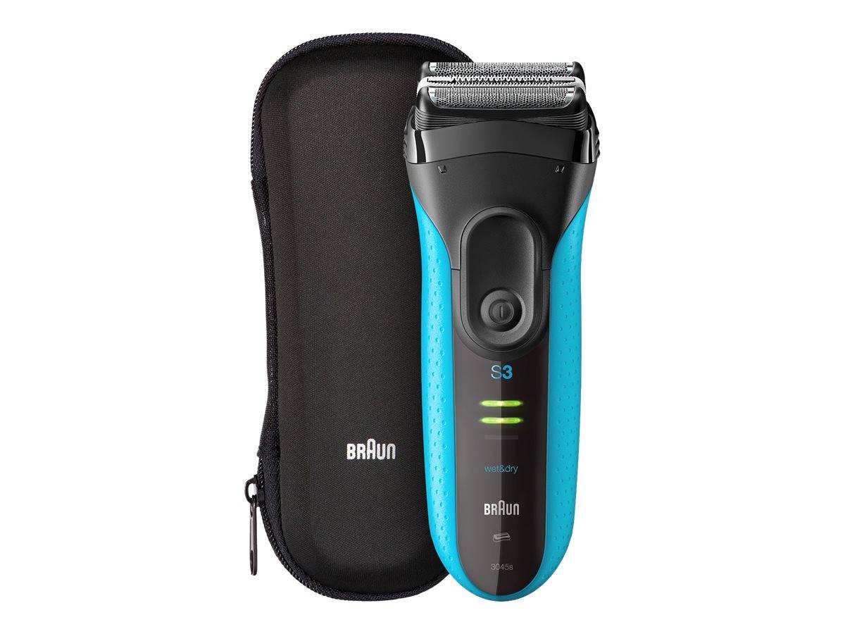 Braun Series 3 ProSkin 3045s Foliescheerapparaat Trimmer Zwart, Blauw