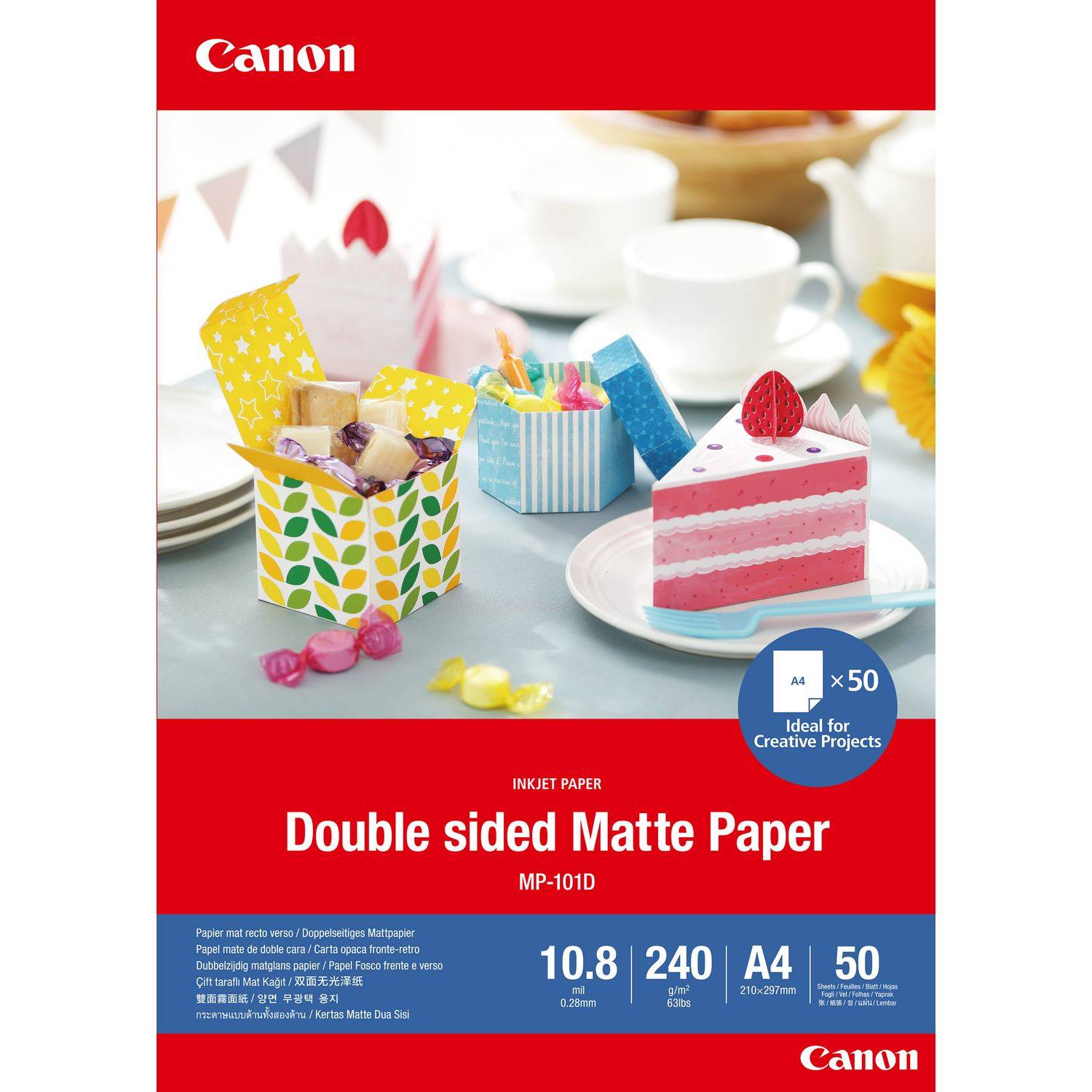 Canon Fotopapier - A4 - 210 mm x 297 mm - 240 g/m² Grammage - Matte - 50 Vel(len)-3