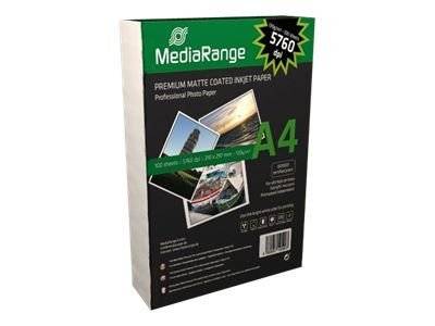 MediaRange Papier Inkjetmat A4 130g 100 Pag.-0