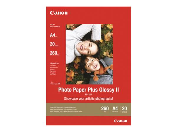 Canon PP-201 A 3+ 20 vel 265 g Fotopapier Plus Glanzend II