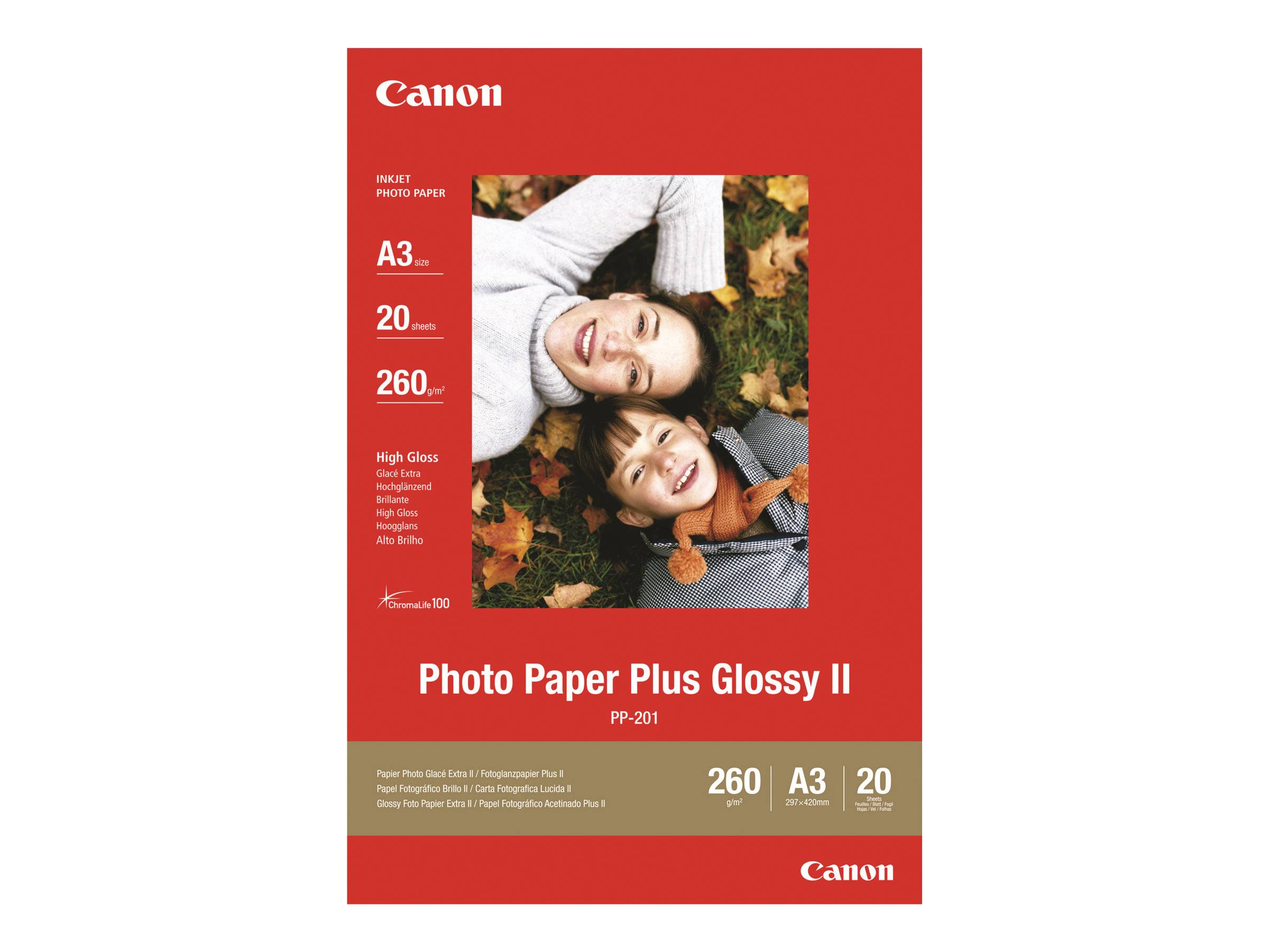 Canon PP-201 A 3 20 vel 265 g Fotopapier Plus Glanzend II-0