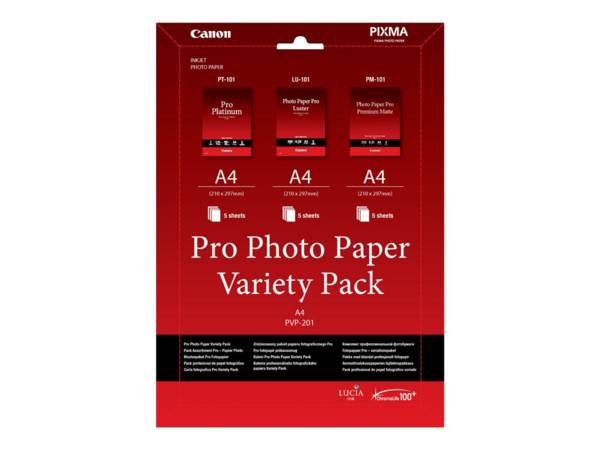 Canon PVP-201 Pro Fotopapier Variatiepakket A 4 3x5 vel