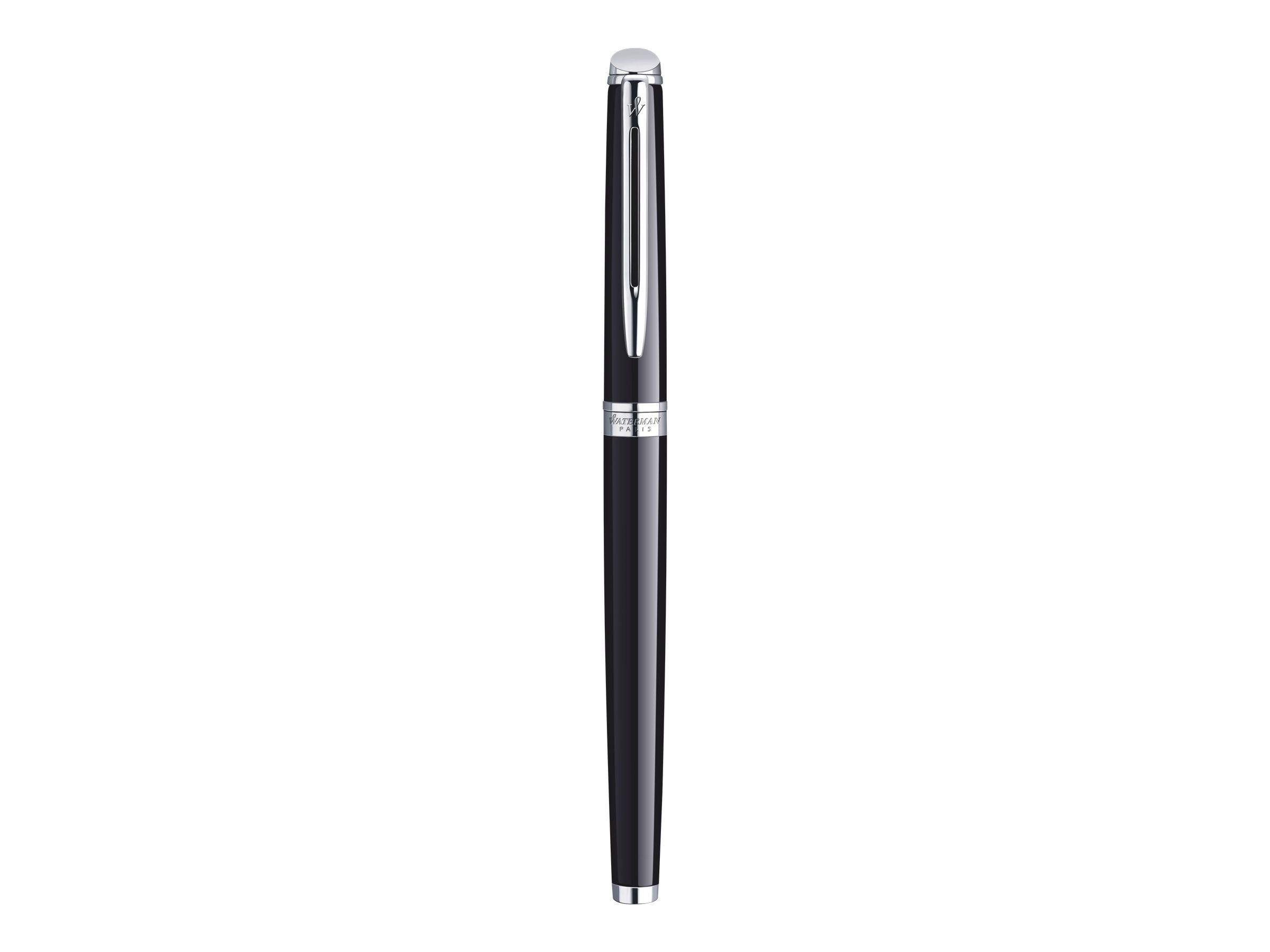 WATERMAN Vulpen Halfrond Lak Zwart M Blauw Geschenkdoos-2