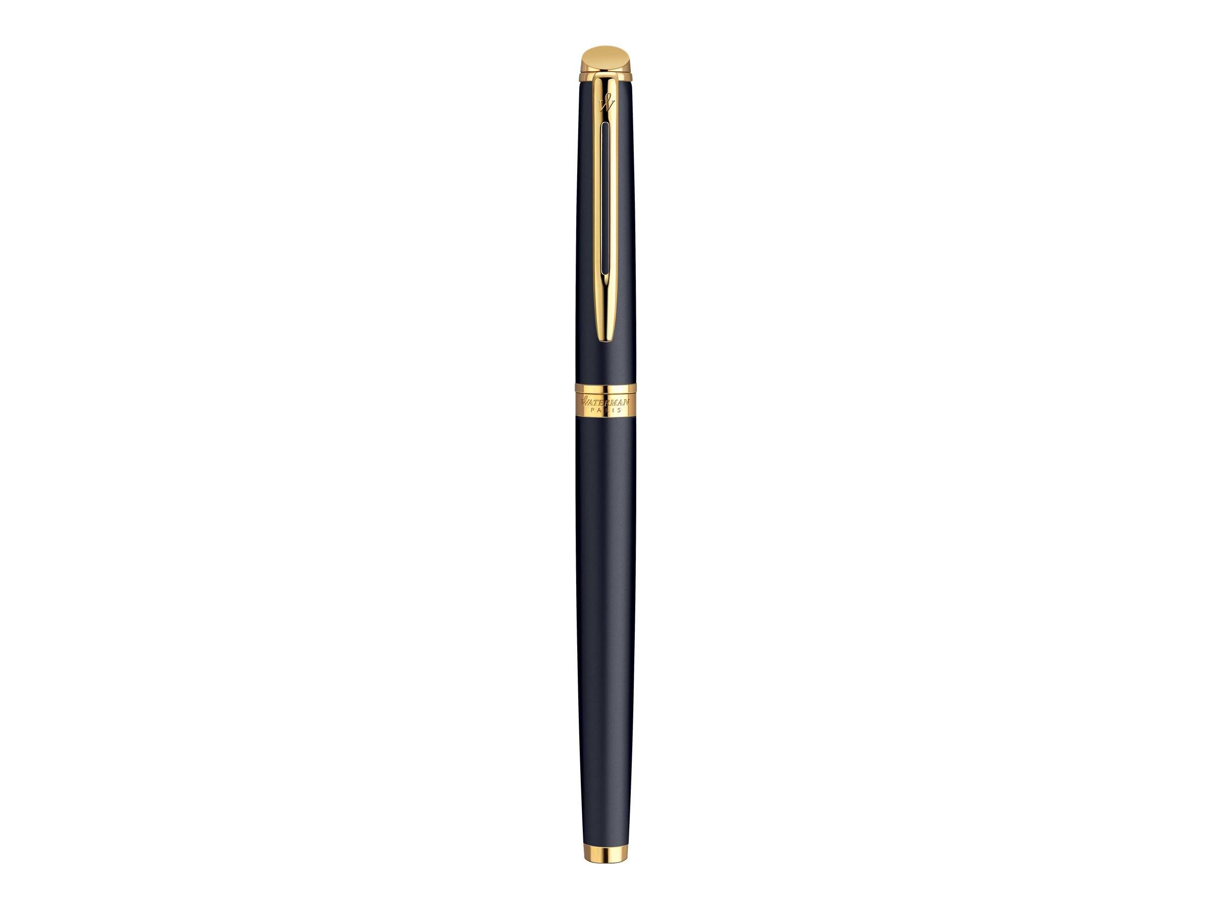 WATERMAN vulpen Hemisphere matzwart GC M blauwe geschenkdoos-1