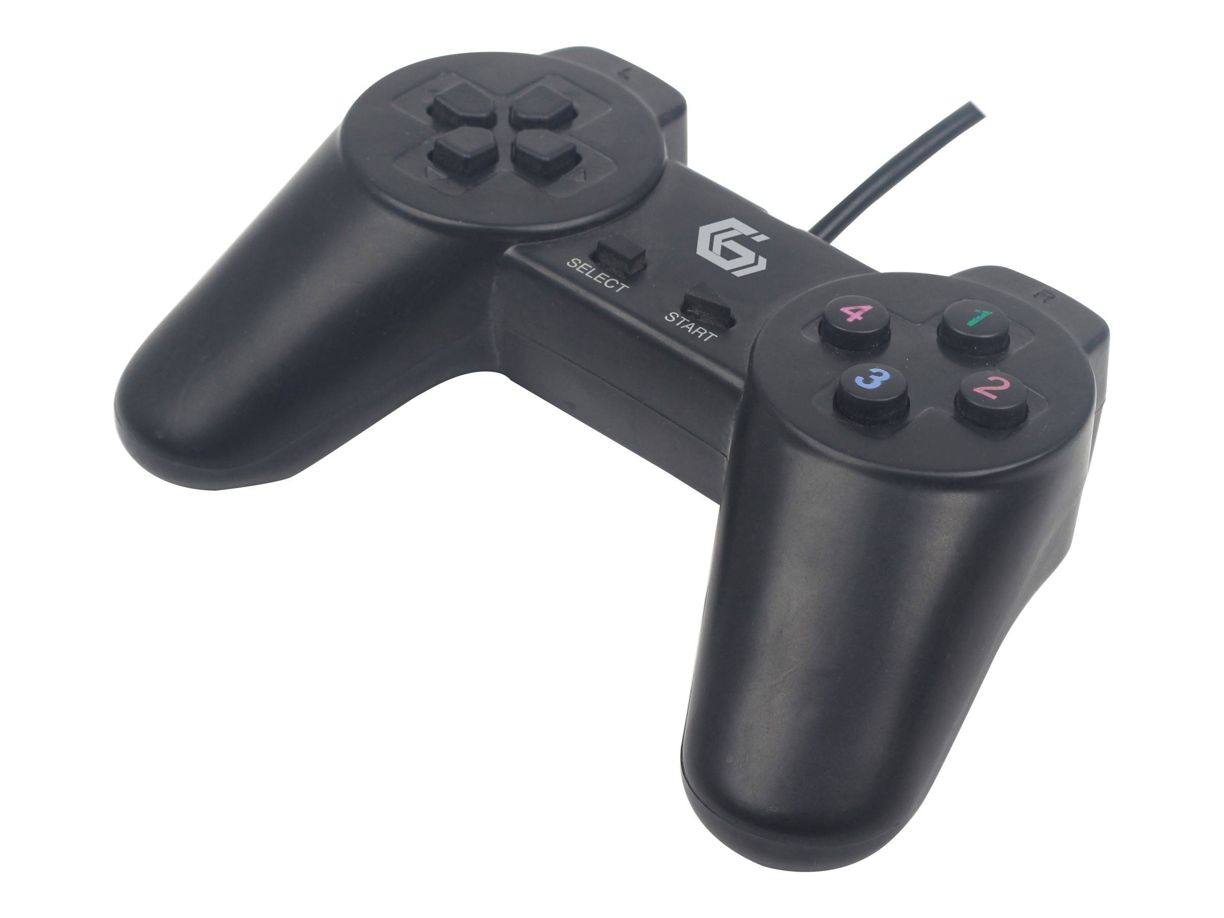 GEMBIRD JPD-UB-01 Gamepad; zwart; USB A; bekabelde,USB 2.0; 1,45m; Aant.knop: 14 - 1 stuk-0
