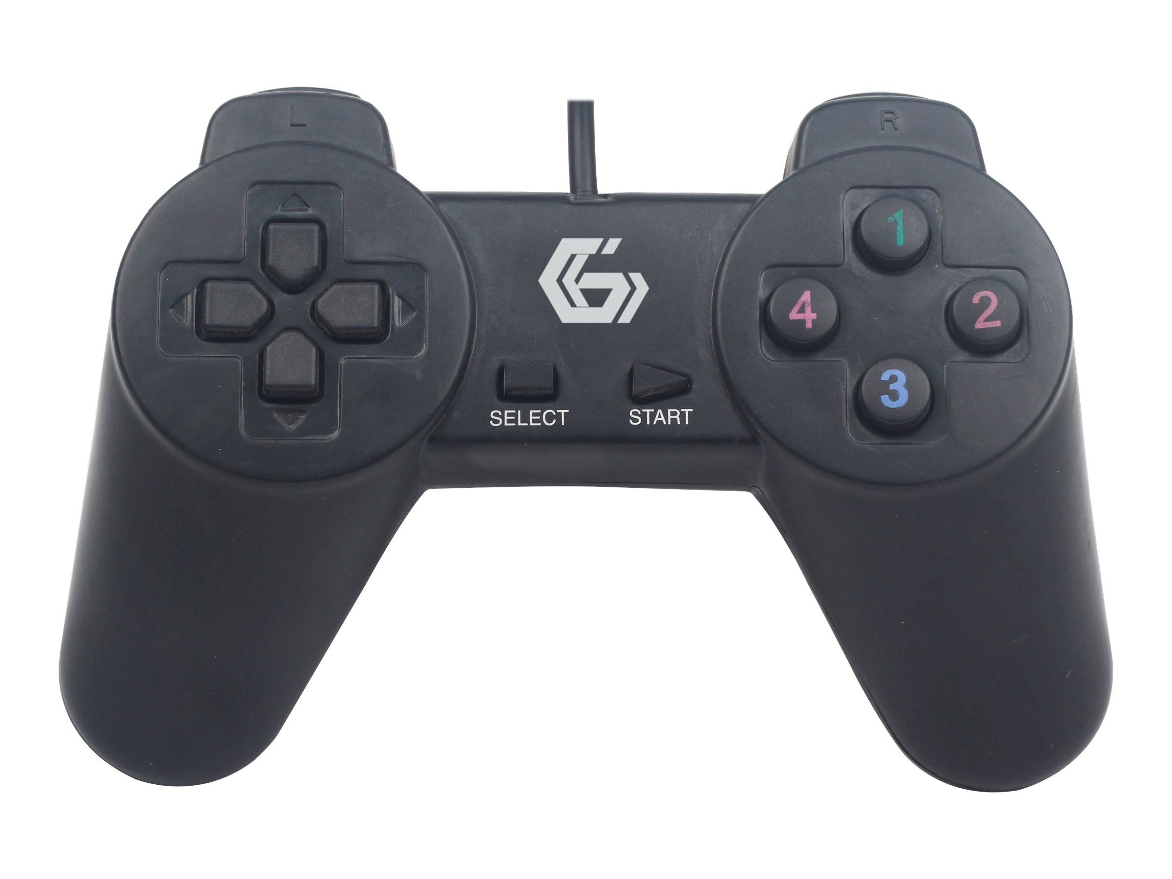 GEMBIRD JPD-UB-01 Gamepad; zwart; USB A; bekabelde,USB 2.0; 1,45m; Aant.knop: 14 - 1 stuk-5
