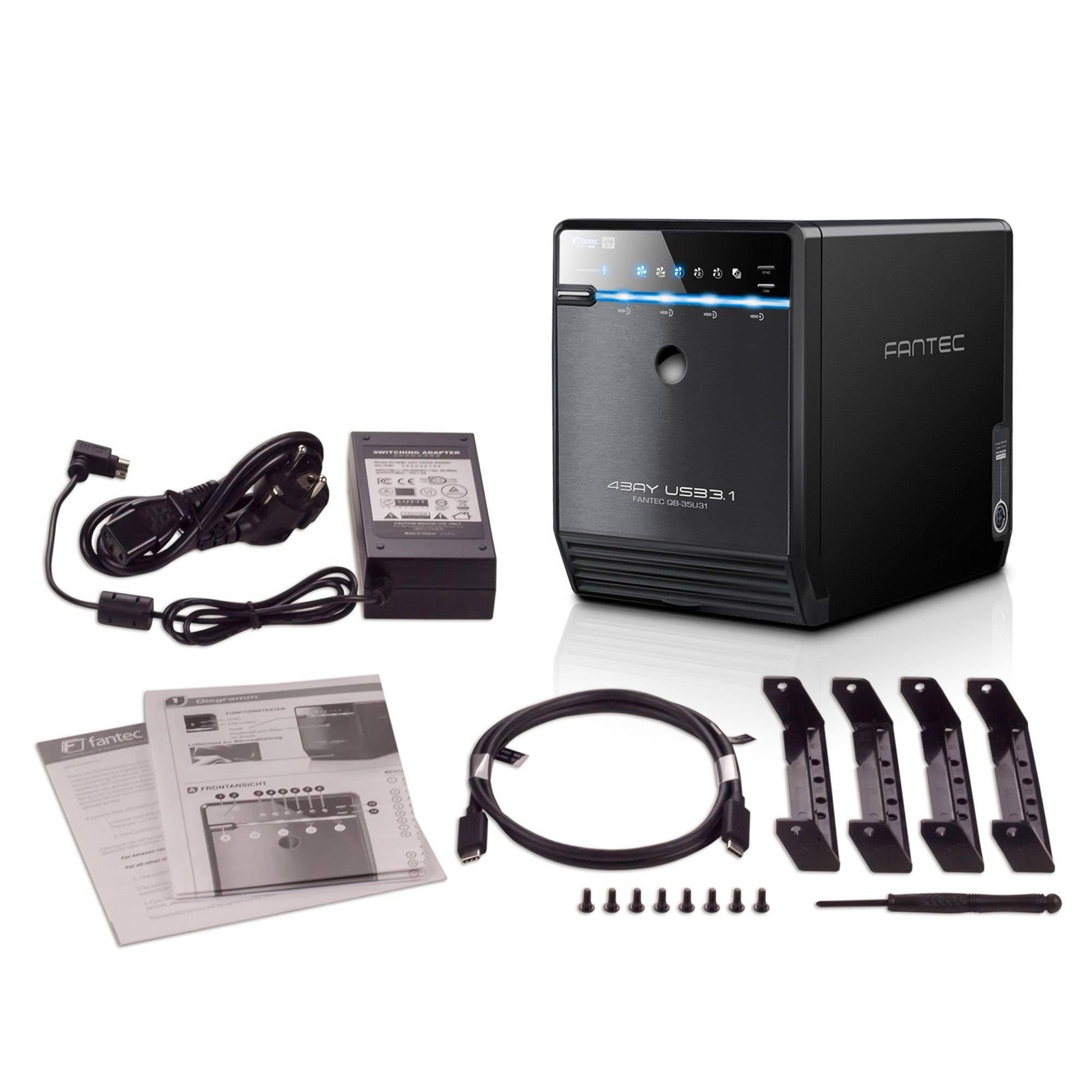 FANTEC QB-35U31 4x3,5" USB 3.1-8