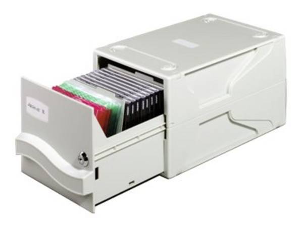Duurzame multimediabox L 195x165x325mm grijs