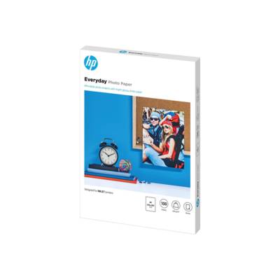 HP Everyday fotopapier, glanzend, 200 g/m², A4 (210 x 297 mm), 100 vellen-0