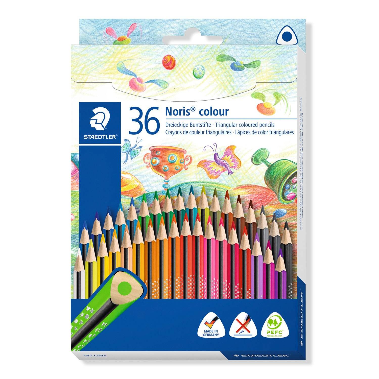 STAEDTLER Noris Club driehoekige kleurpotlodenset van 36 stuks-5