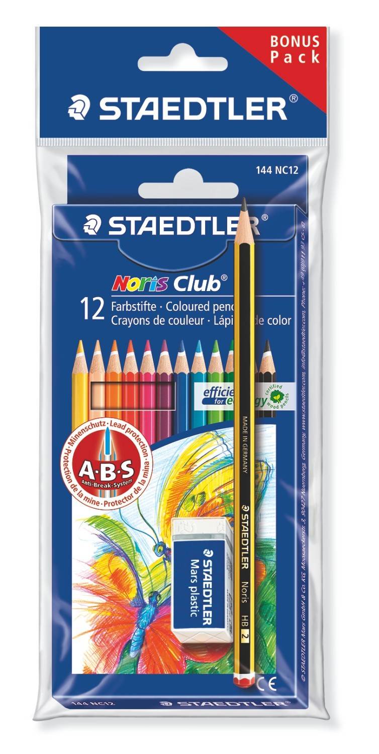 STAEDTLER kleurpotlood Noris kleurset van 12 in een kartonnen doosje-1
