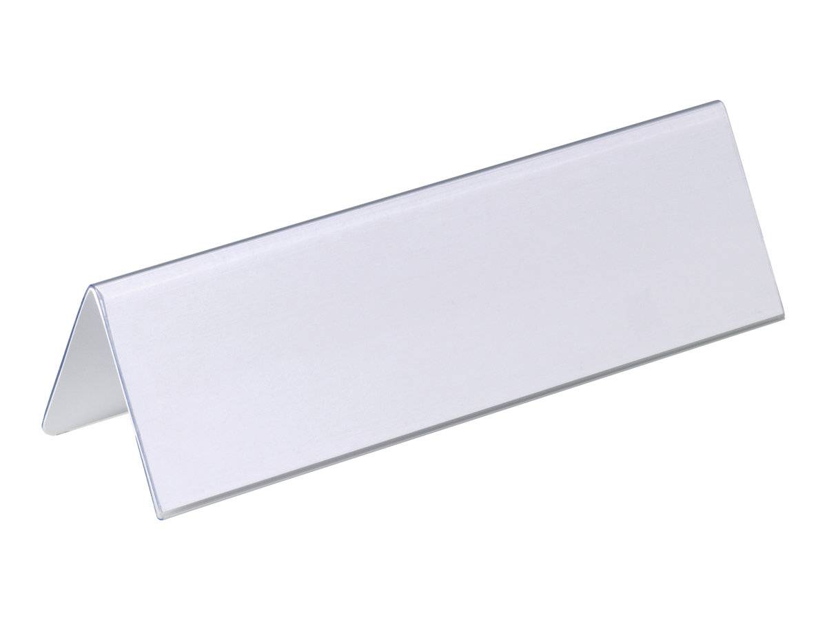 Duurzame tafelnaamplaatjes 61/122x210mm transparant 25 stuks-0
