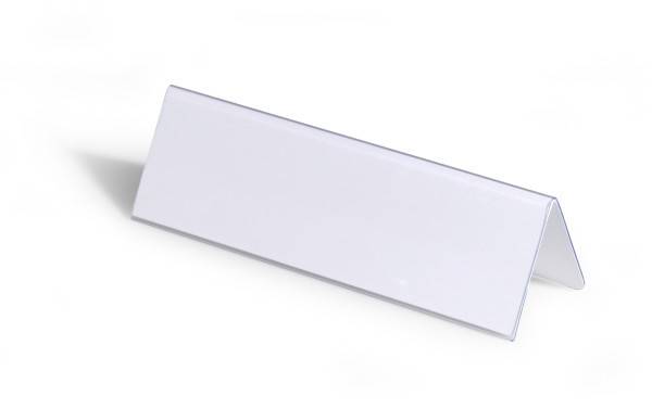 Duurzame tafelnaamplaatjes 61/122x210mm transparant 25 stuks-8