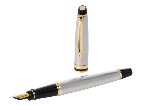 WATERMAN Vulpen Expert Metallic GC M Blauwe Cadeauverpakking