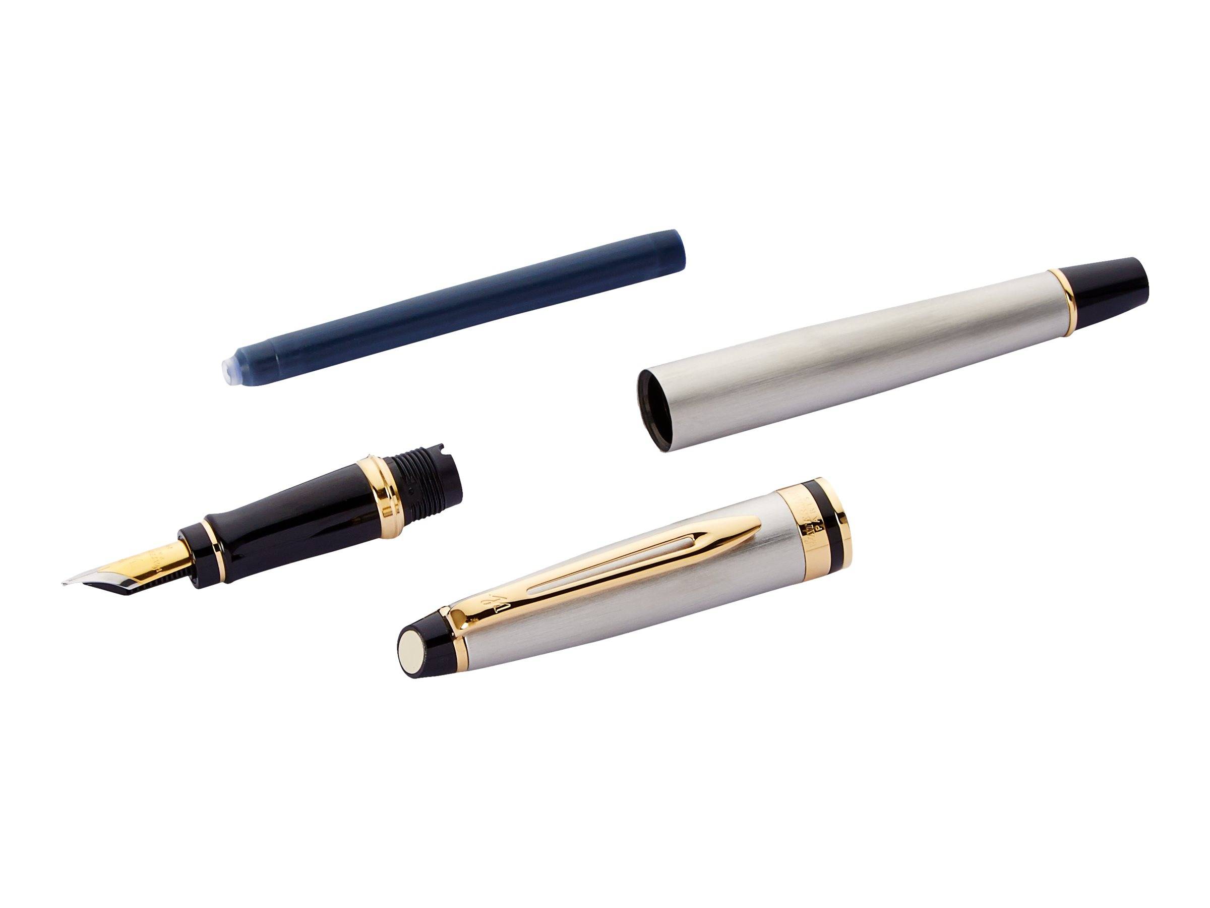 WATERMAN Vulpen Expert Metallic GC M Blauwe Cadeauverpakking-3