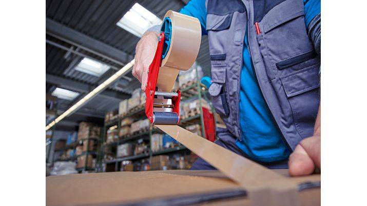 tesa® Packaging Tape Hand Dispenser Premium, voor verpakkingstape rollen tot 66m x 50mm-6