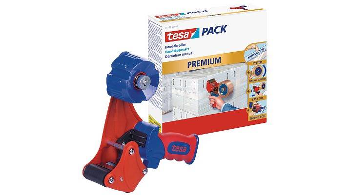 tesa® Packaging Tape Hand Dispenser Premium, voor verpakkingstape rollen tot 66m x 50mm-7