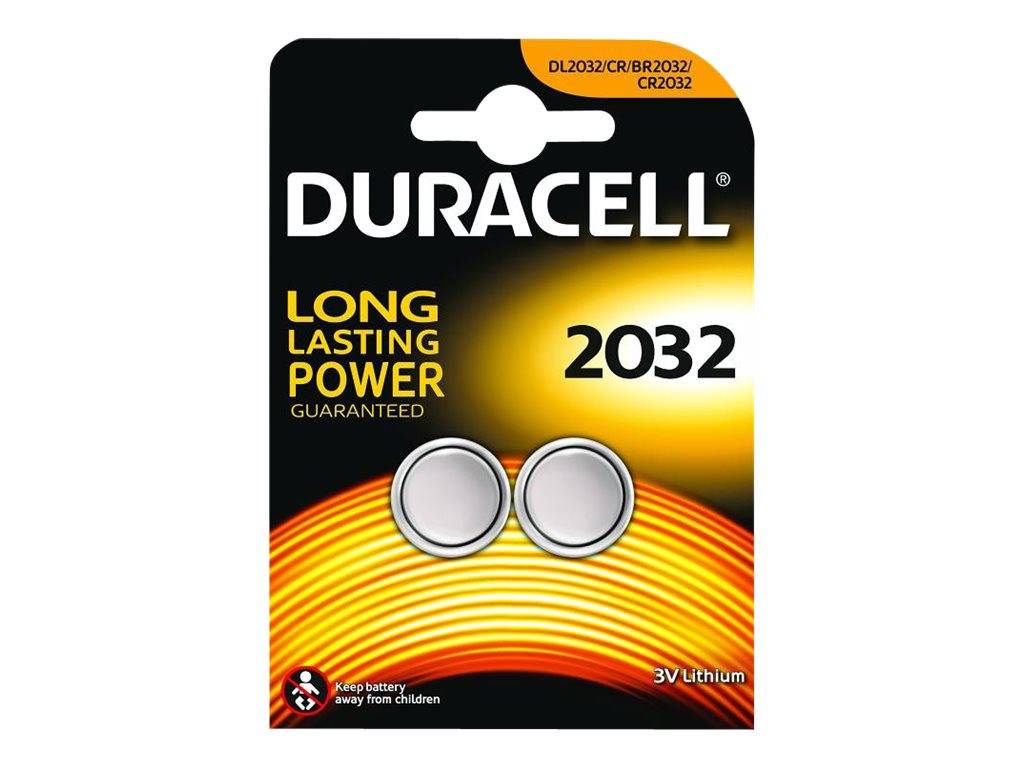 Duracell lithium CR2032 blister 2-5