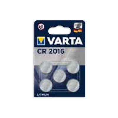 Varta Batterij Lithium, Knoopcel, CR2016, 3V Elektronica, Retail Blister (5-Pack)-0