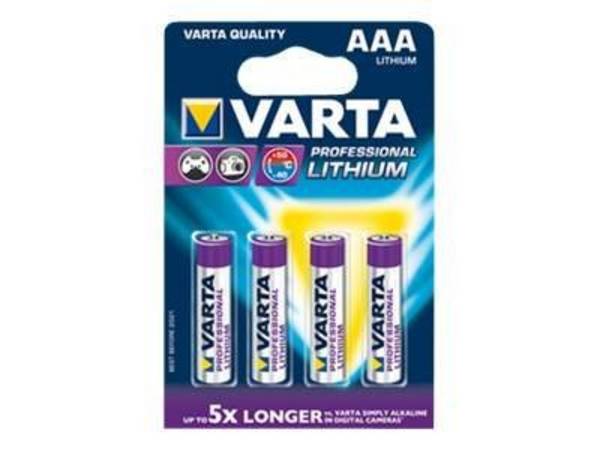 Varta Professional Lithium AAA - 1,5 V, 1100 mAh, LI/IJZER DI
