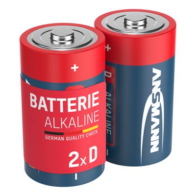 1x2 Ansmann Alkaline Mono D LR 20 rode lijn - 1514-0000-0