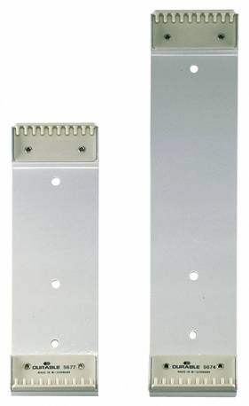 Duurzame wandhouder voor presentatieborden, grijs, voor 10 borden A4 73x322 mm-8