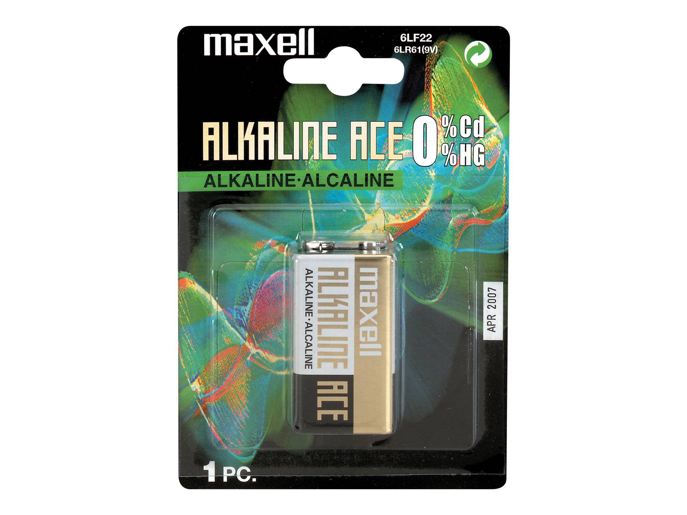 Maxell LR22 (blister) 9V batterij (blok) Alkaline 9 V 1 stuk(s)-0