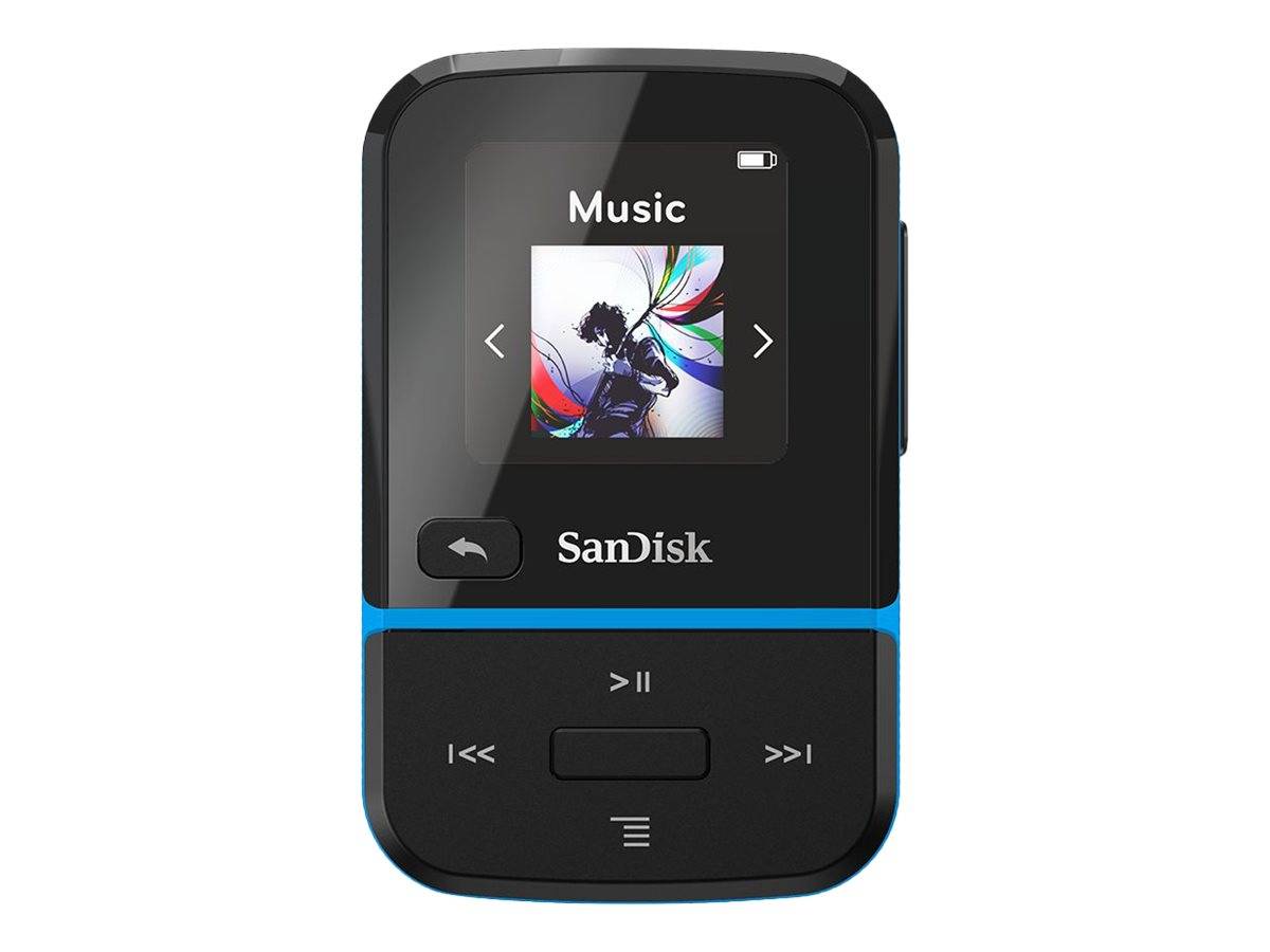 SanDisk Clip Sport Go MP3-speler 32 GB Blauw Met bevestigingsclip, FM-radio, Spraakopname-2