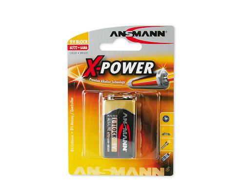 1 Ansmann Alkaline 9V-Blok X-Power-3
